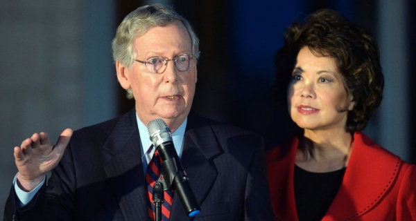  Mitch McConnell s Wife Elaine Chao Caught Sending 97 Million Contract To Help His Re Election Bid 