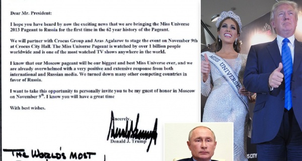  Dear Vladimir Putin I m A Big Fan Of Yours Senate Intel Report Reveals Donald Trump s Letters To Russian Strongman Praising Him And Begging Him To Come To Miss Universe And How Ivanka Sat Behind His Desk