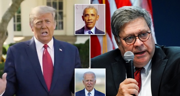  If You Don t I Won t Forget It Trump s Threat To Bill Barr To Charge Joe Biden And Obama Over Spygate And He Wants Hillary Clinton Indicted Too